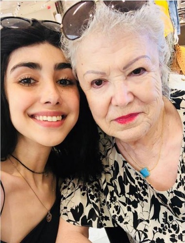 Alexa Mansour with her grandmother