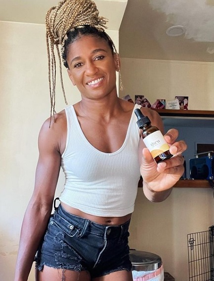 Angela Hill doing paid promotion on social media