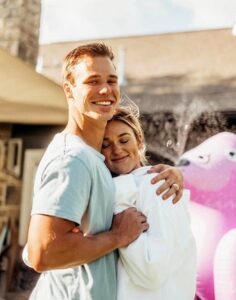 Christian Huff with his wife Sadie Robertson
