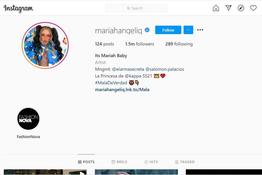 Mariah Angeliq Instagram account 1024x686 1