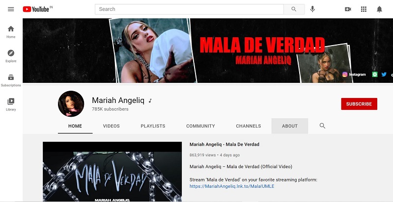 Mariah Angeliq YouTube channel