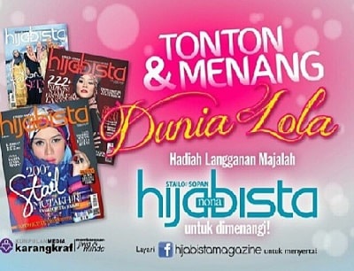 Mira Filzah was also the part of the magazine named hijabista